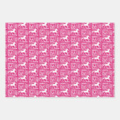 Heart Horse Riding Theme Cute Girly Inpakpapier Vel (Voorkant)