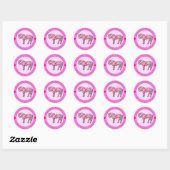 HEART HORSE RONDE STICKER (Vel)