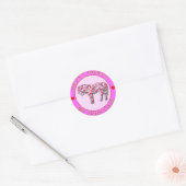 HEART HORSE RONDE STICKER (Envelop)