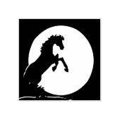 Heart Horses V Hazy Moon Rubberstempel (Afrduk)