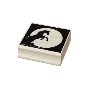 Heart Horses V Hazy Moon Rubberstempel