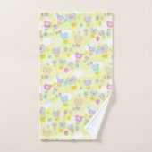 Heart Hot Air-ballonnen Groen Bad Handdoek (Handdoek)