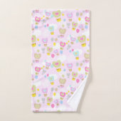 Heart Hot Air-ballons Roze Bath-handdoekset Bad Handdoek (Handdoek)