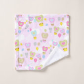 Heart Hot Air-ballons Roze Bath-handdoekset Bad Handdoek (Wasdoekje)