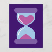 Heart Hourglass Briefkaart (Voorkant)