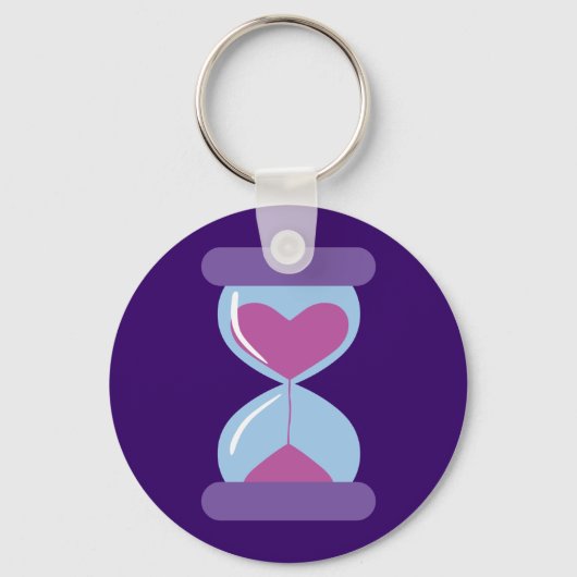 Heart Hourglass Sleutelhanger (Voorkant)