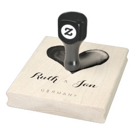 Heart Huge Wood Art Stamp Rubberstempel
