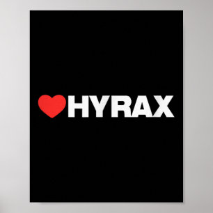 Heart Hyrax - Schone minimalistische stijl - Uw fa Poster
