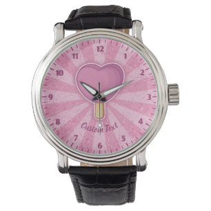 Heart Ice Cream Stick Horloge