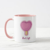 Heart Ice Cream Stick Mok (Links)