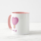 Heart Ice Cream Stick Mok (Voorkant links)