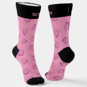 Heart Ice Cream Stick Pattern Socks Sokken (Gebogen)