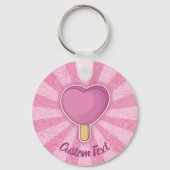 Heart Ice Cream Stick Sleutelhanger (Voorkant)