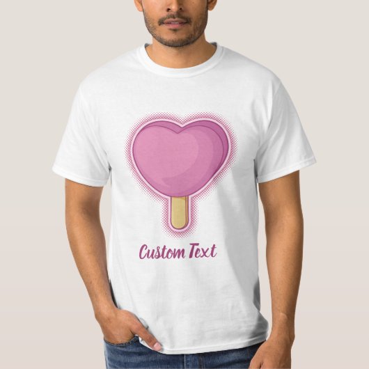 Heart Ice Cream Stick T-shirt (Voorkant)
