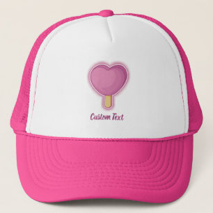 Heart Ice Cream Stick Trucker Pet