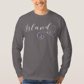 Heart IJsland Tee Shirt, Ísland T-shirt (Voorkant)