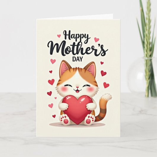 Heart Image Loving Mothers Day Card Kaart (Voorkant)