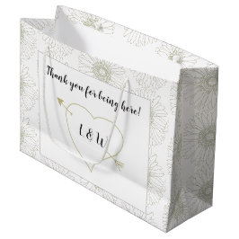 Heart in Daisy Wedding Guest Welcome Bag Groot Cadeauzakje
