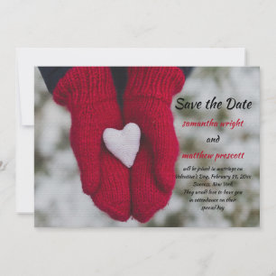 Heart in Hands Save the Date Aankondiging