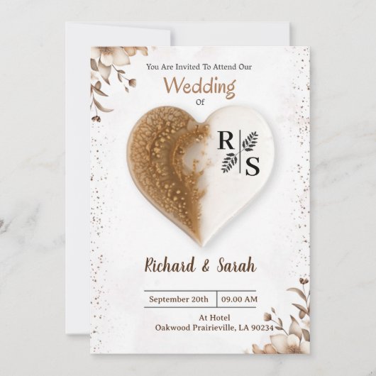 Heart In Harmony Uitnodiging (Voorkant)