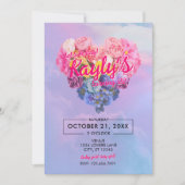 Heart In The Clouds Verjaardag Uitnodigen Kaart (Voorkant)