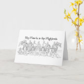 Heart in The Highlands, Love Scotland Kaart (Gele Bloem)