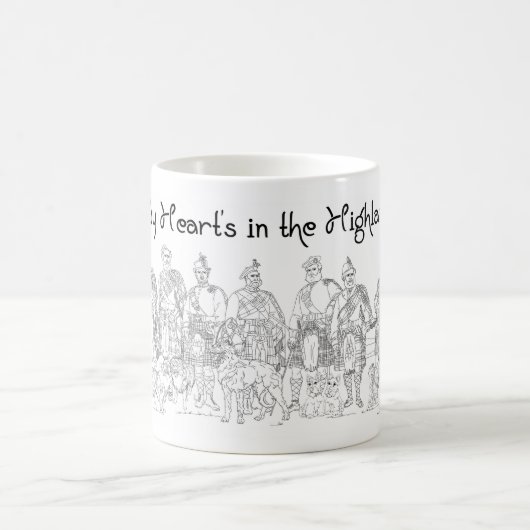 Heart in The Highlands, Love Scotland Koffiemok (Center)