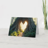 Heart In Tree Trunk Denken aan jou Kaart (Voorkant)