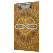 Heart Infinity Gold Silver Klembord (Links)