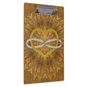 Heart Infinity Gold Silver Klembord (Rechts)