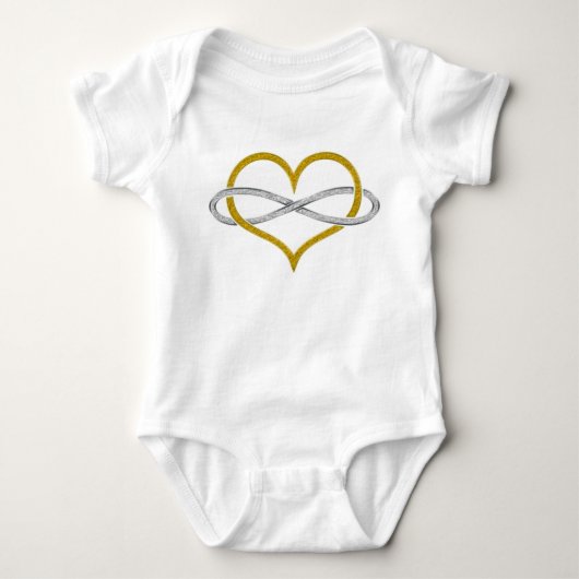 Heart Infinity Gold Silver Romper (Voorkant)