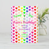 Heart Invitation Kaart (Staand voorkant)