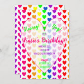 Heart Invitation Kaart (Voorkant / Achterkant)