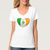 Heart Ireland Shamrock T-Shirt (Voorkant)
