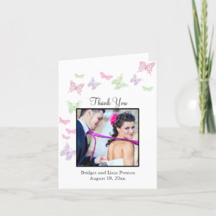 Heart is een Flutter Wedding Hartelijk dank Bedankkaart