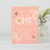 Heart Is Not She ONEderful Daisy eerste verjaardag Kaart (Staand voorkant)