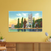 Heart Island Uitzicht of Alster Tower Canvas Afdruk (Insitu (Woonkamer))