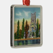 Heart Island Uitzicht of Alster Tower Metalen Ornament (Rechts)