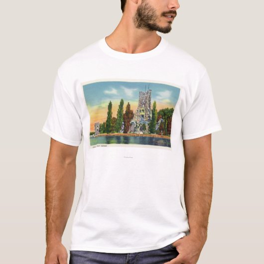 Heart Island Uitzicht of Alster Tower T-shirt (Voorkant)