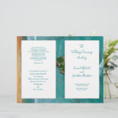 Heart Island Water Wedding Ceremony Programme (Staand voorkant)