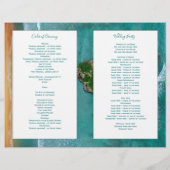 Heart Island Water Wedding Ceremony Programme (Achterkant)