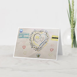 Heart Israel Wenskaart Kaart
