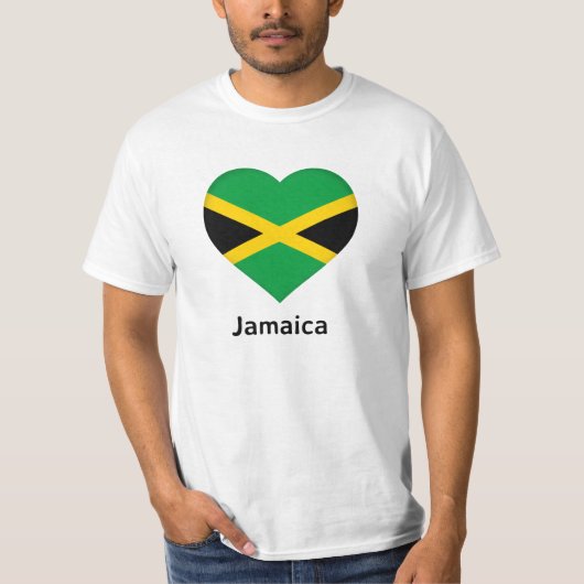 Heart - Jamaica Flag T-shirt (Voorkant)