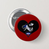 Heart Japan Mermaid Pinback Button (Voorkant /achterkant)