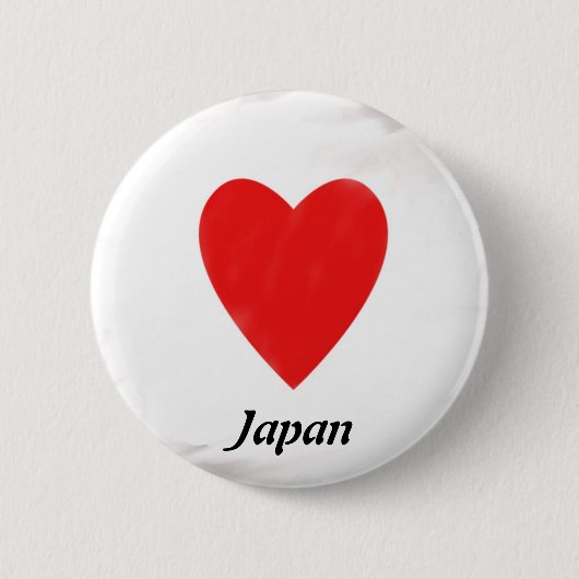 Heart Japan Ronde Button 5,7 Cm (Voorkant)