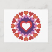 Heart Kaleidoscope Briefkaart (Voorkant)