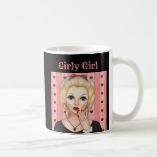 Heart Ketting Head Vase Girly Blonde Pink Koffiemok