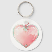 Heart key Chain, Any Name, Girl, Boy Kid Sleutelhanger (Achterkant)