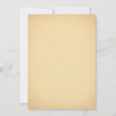 Heart Key Vintage Uitnodiging voor een bruiloft (Achterkant)