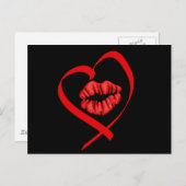 Heart Kiss Briefkaart (Voorkant / Achterkant)